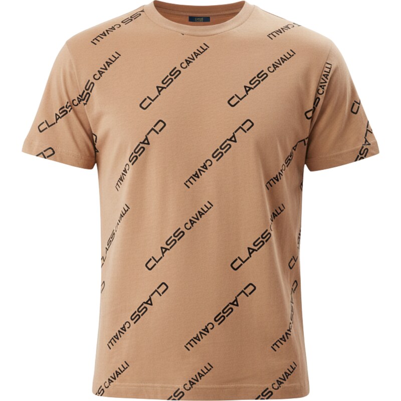 CAVALLI CLASS Logo Brown tričko 61915483