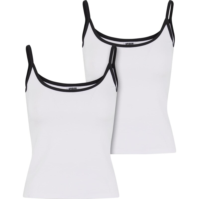 Urban Classics Top čierna / biela 65650256