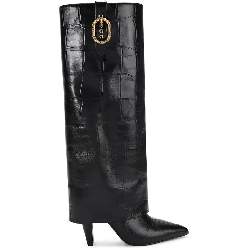 Kožené čižmy Kurt Geiger London Fold Over Tall Boot 66012990