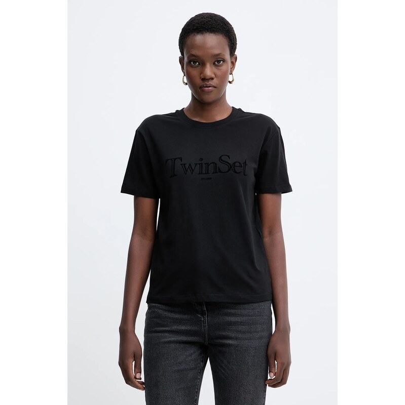Bavlnené tričko Twinset 66013026