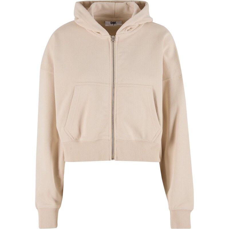 DEF Tepláková bunda biela ako vlna 66017937