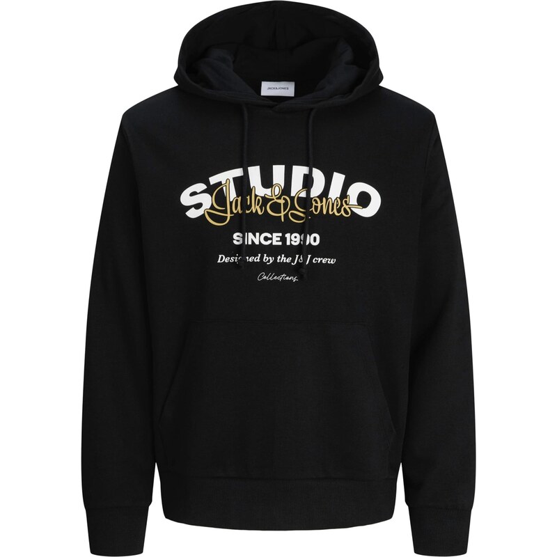 JACK & JONES Mikina JJYuki žltá / čierna / biela 66018129