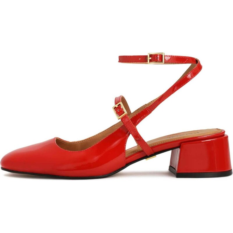 Kazar Lodičky s otvorenou pätou červená 66017789