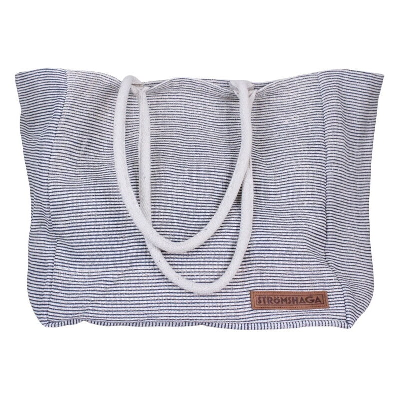 E-shop Strömshaga Plážová taška Ester Jute Blue / White