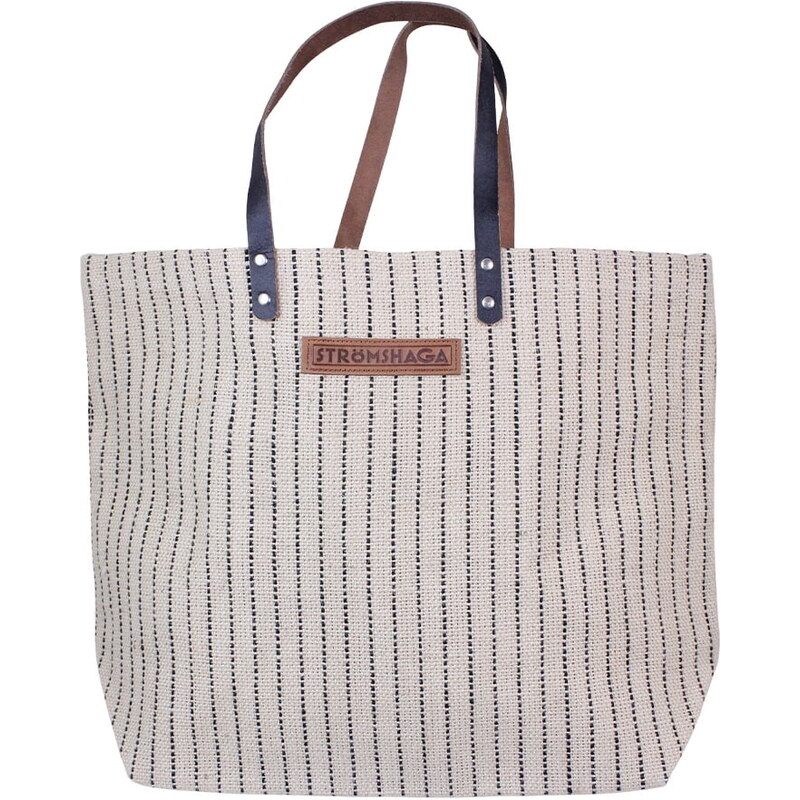 Strömshaga Jutová taška Ellen / Leather Handles 66019324