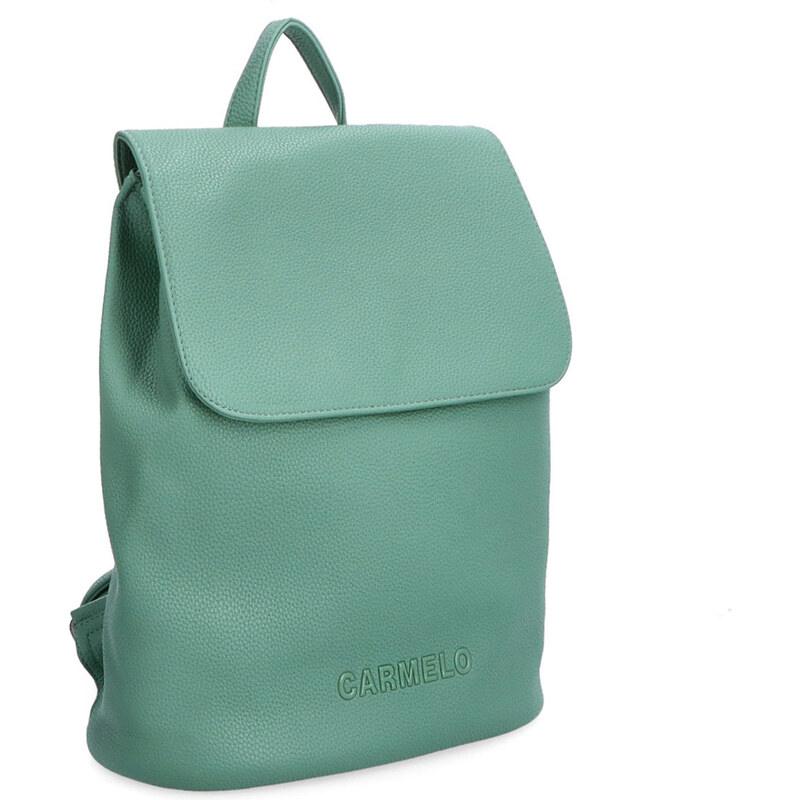 Mestský batoh zo syntetickej kože Carmelo zelená 4276 ZE 57568571