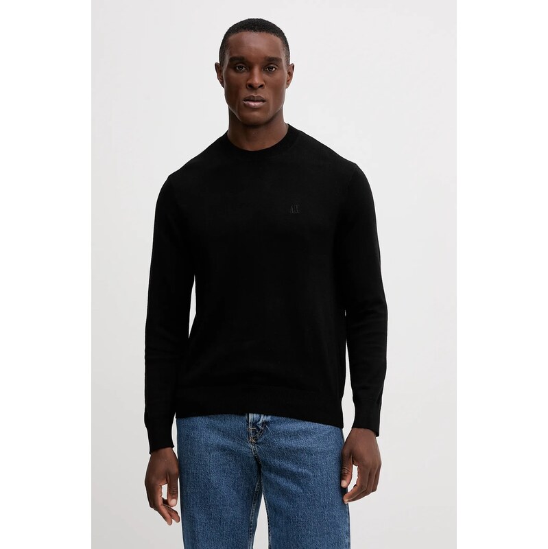 Sveter s prímesou hodvábu Armani Exchange 66021553