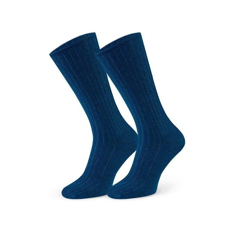 Steven Vlnené ponožky z jahňacej vlny 185 Lambswool modré 66087538
