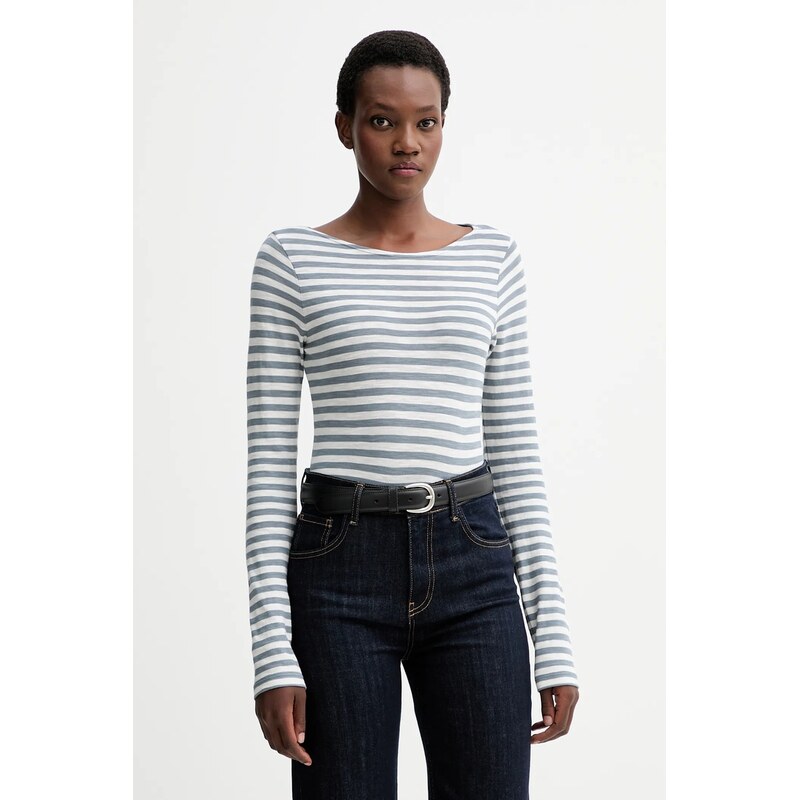 Bavlnené tričko s dlhým rukávom Marc OPolo 66514825