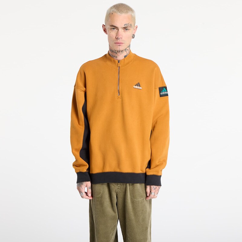 adidas Originals Mikina adidas Equipment Blocked Half-Zip Craft Ochre 66022661