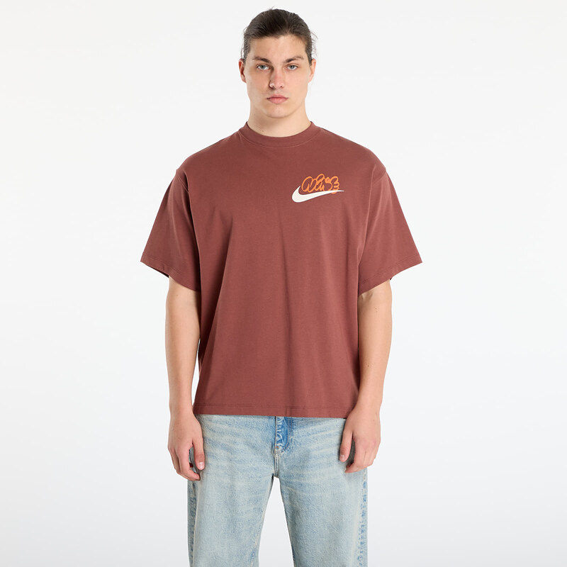 Tričko Nike Solo Swoosh Mens T-Shirt Red Sepia S 65931454