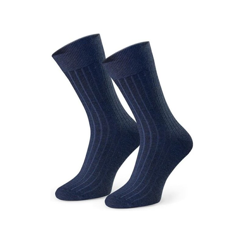 Steven Bio bavlnené ponožky s bio ťavou vlnou 053 Camel modré 66092446