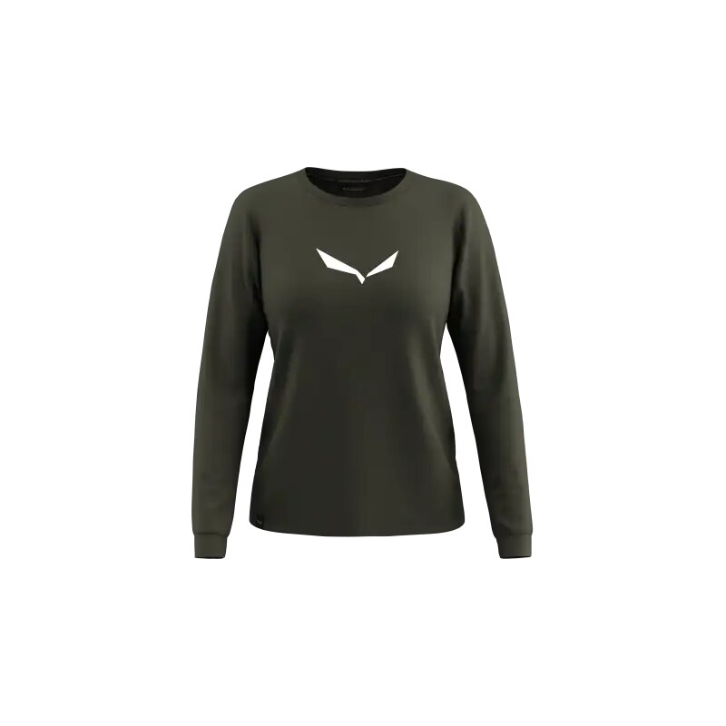 E-shop Salewa Eagle Solidlogo Dry Tee W dámske tričko dlhý rukáv Dark