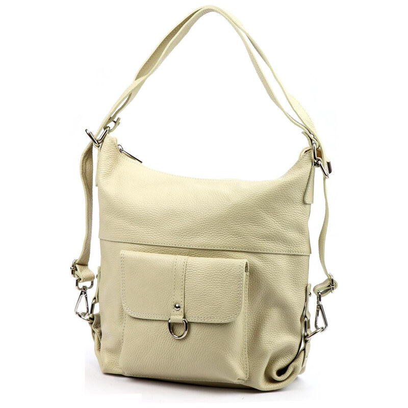 Kožená kabelka Patrizia béžová KZ2224094 66023686