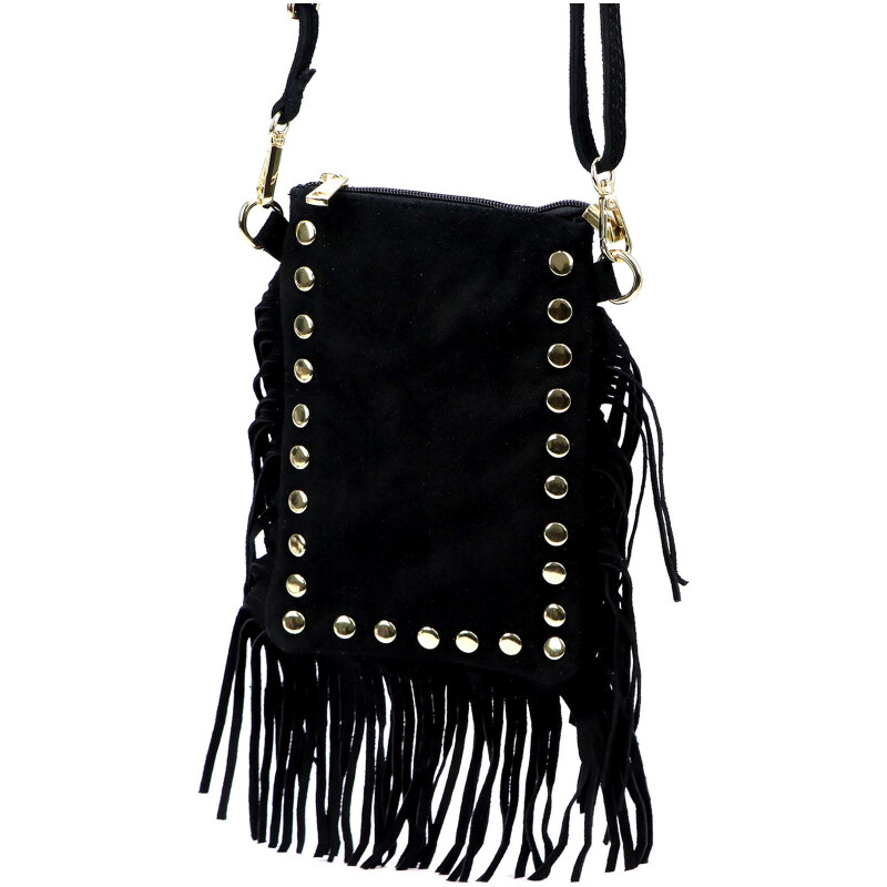 Kožená kabelka Luka čierna KZ2259426 66023704