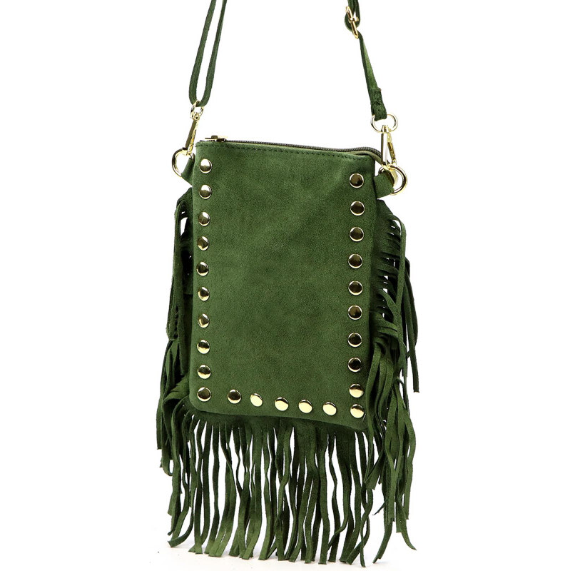 Kožená kabelka Luka zelená KZ2259427 66023703