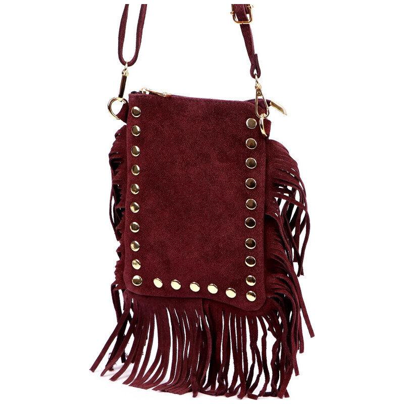 Kožená kabelka Luka vínová KZ2259425 66023705