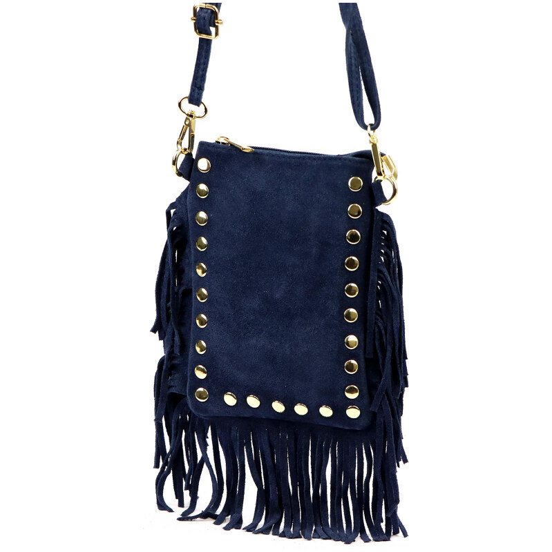 Kožená kabelka Luka modrá KZ2259424 66023706