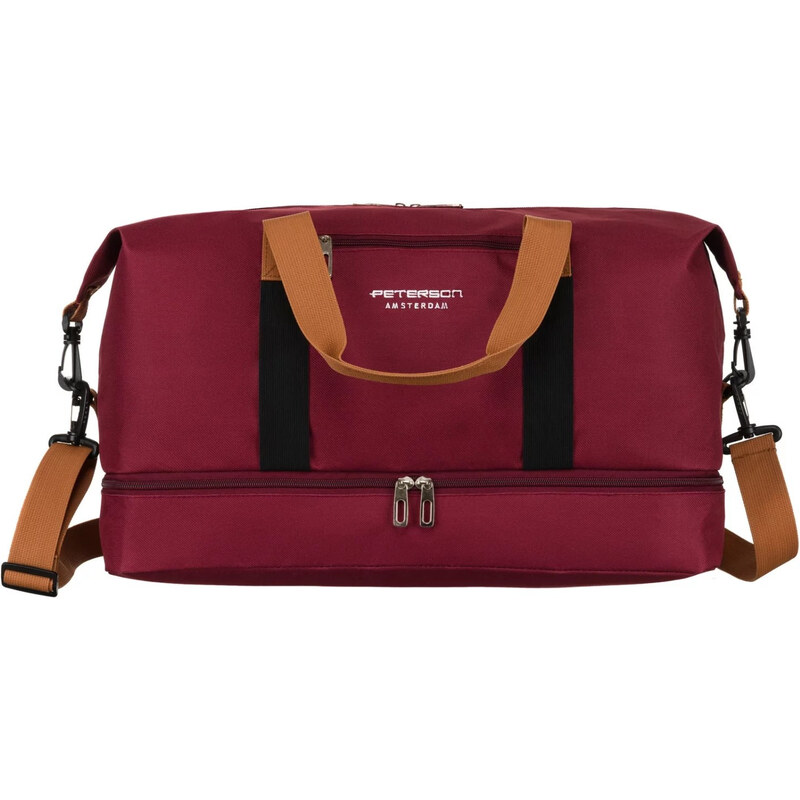 Peterson Priestranná cestovná taška Willow, vínovo červená 66436395