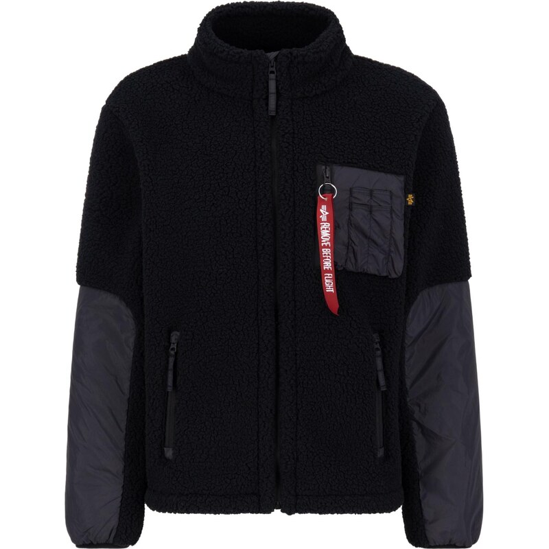 ALPHA INDUSTRIES Prechodná bunda Sherpa Zip čierna 66026179