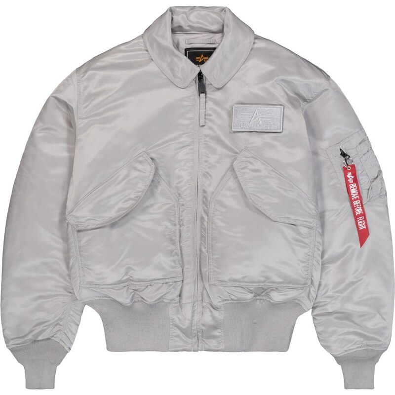 ALPHA INDUSTRIES Zimná bunda CWU-45 Heritage červená / strieborná 66026181