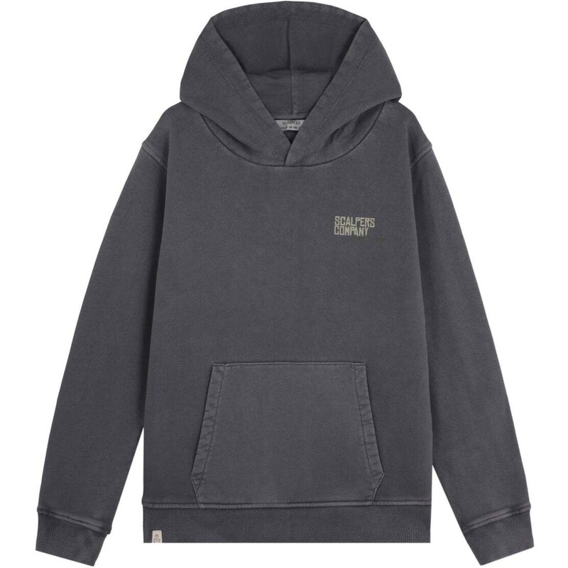Scalpers Mikina Typeskull grafitová / sivobéžová 66026383