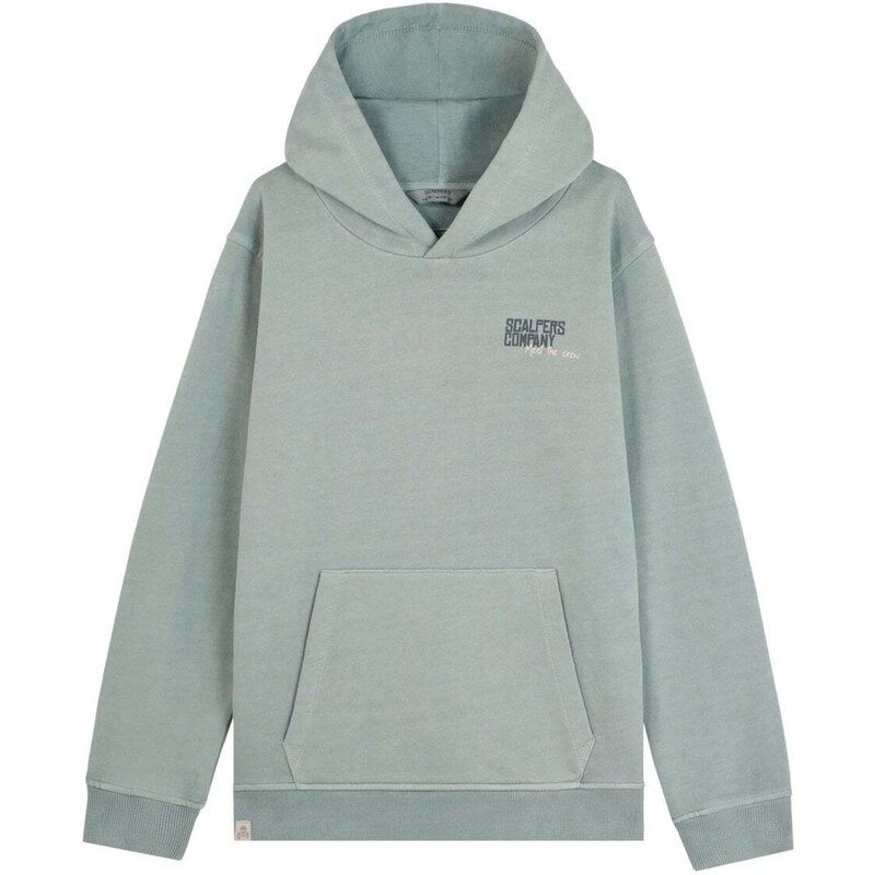 Scalpers Mikina Typeskull sivobéžová / tmavosivá / mätová 66026385