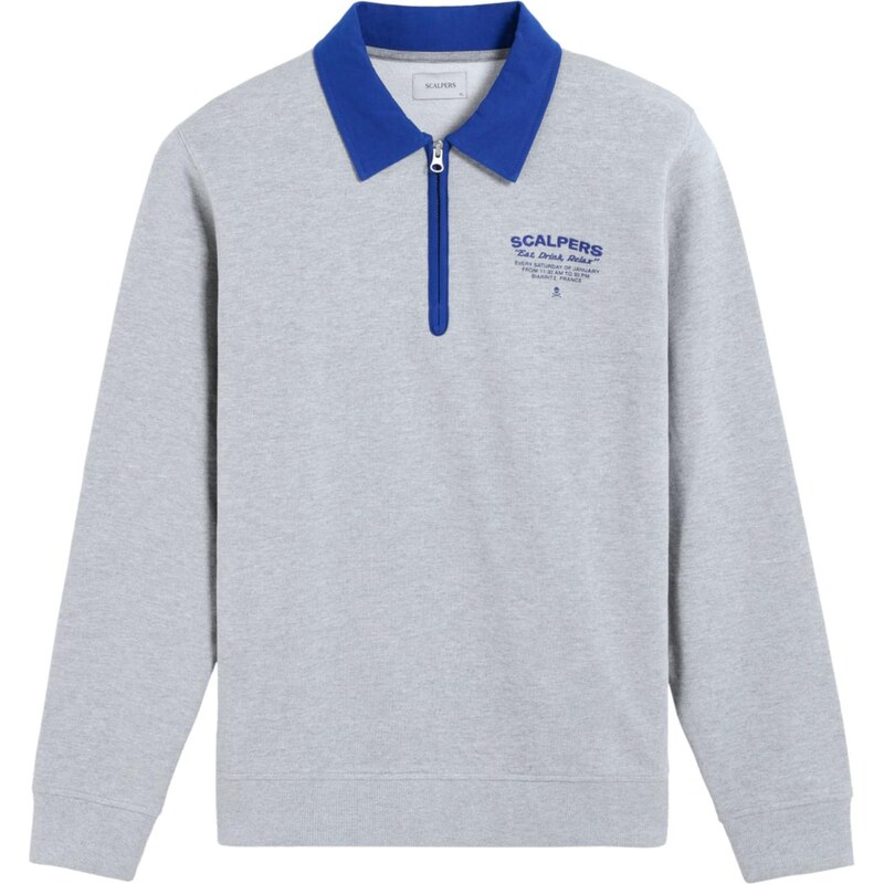 Scalpers Mikina sivá / sivá melírovaná 66026675