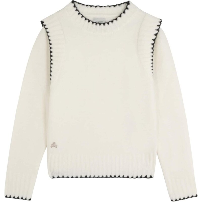 Scalpers Sveter šedobiela / biela ako vlna 66026696