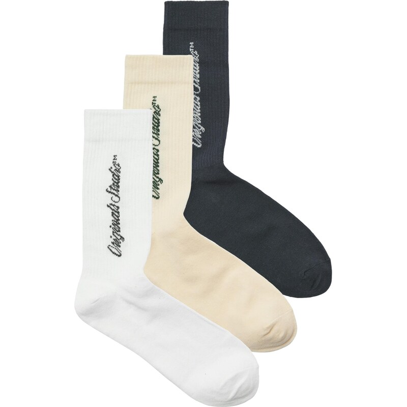 JACK & JONES Ponožky JACNORREBRO svetlosivá / jedľová / čierna / biela 66026792