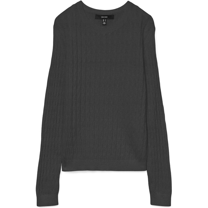 VERO MODA Sveter VMFLO tmavosivá 66027100