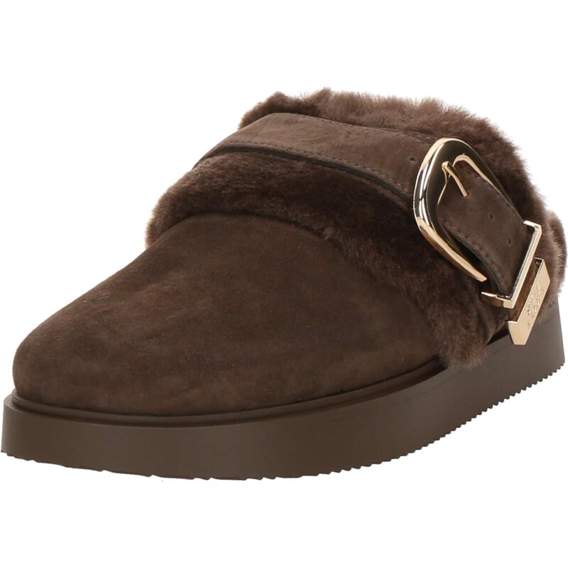 STEVE MADDEN Šľapky Cozy Up tmavohnedá 66027283