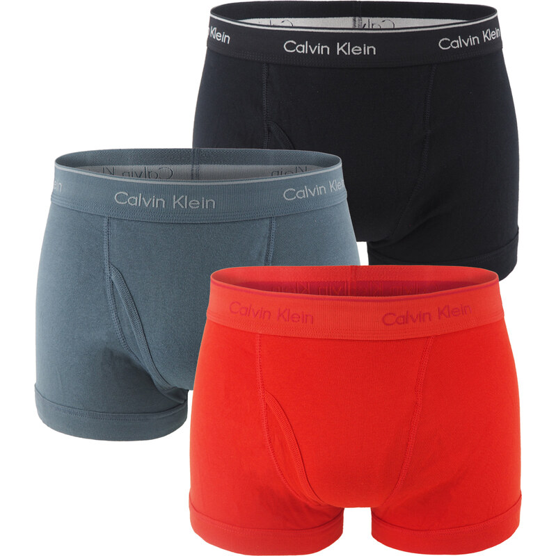 CALVIN KLEIN - boxerky 3PACK 100% pure cotton bold rush & storm colors 66028908
