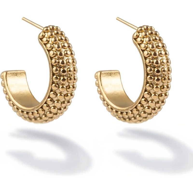 Marc Malone Štýlové pozlátené náušnice Nioré MCE250345G 66586664