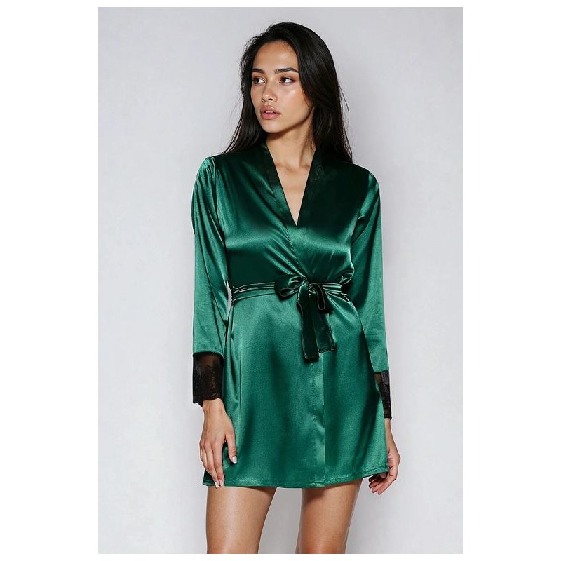 DKaren Saténový župan Hailey zelený 24026706