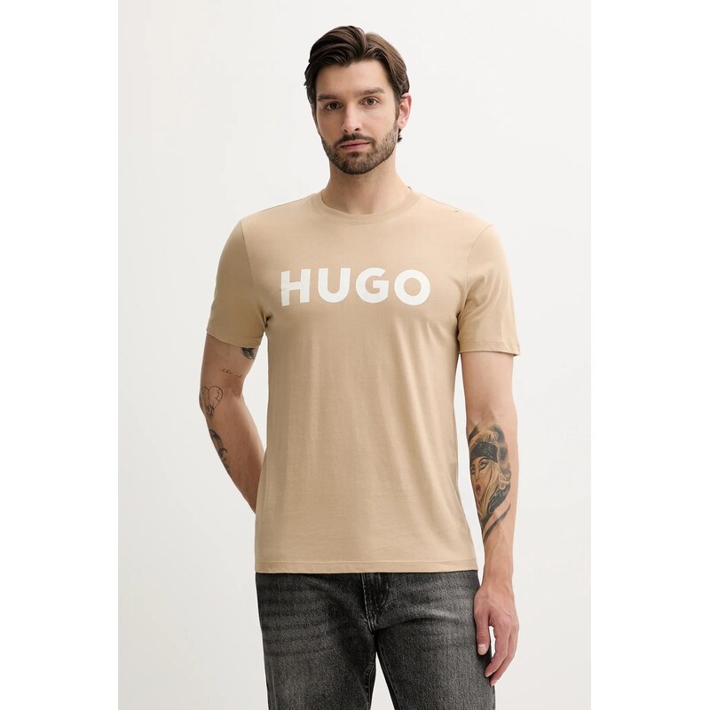 Bavlnené tričko HUGO Dulivio 63920040