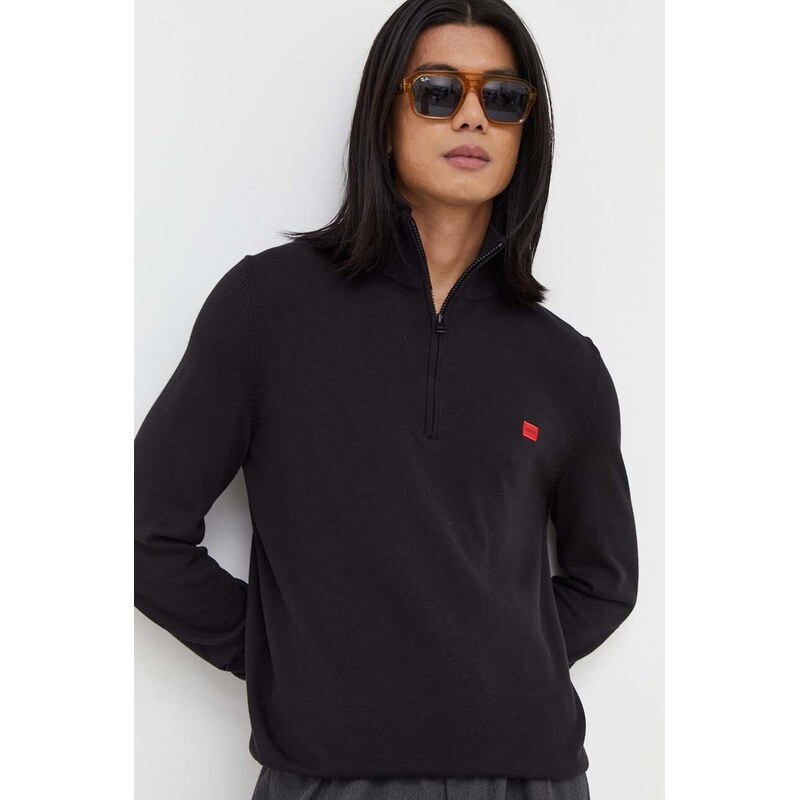 Bavlnený sveter HUGO San Quintus-C 44641573