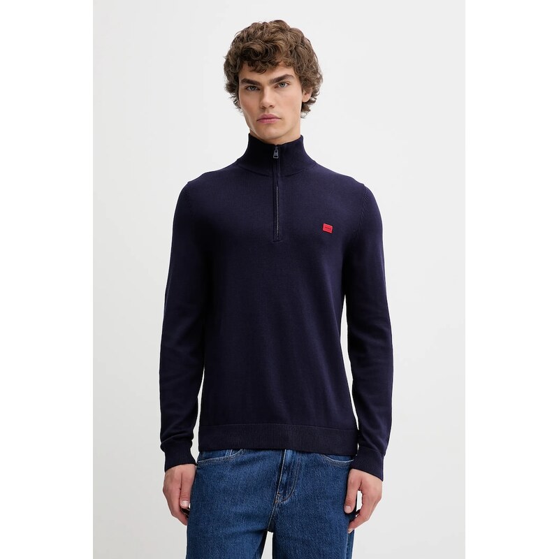 Bavlnený sveter HUGO San Quintus-C 65472781