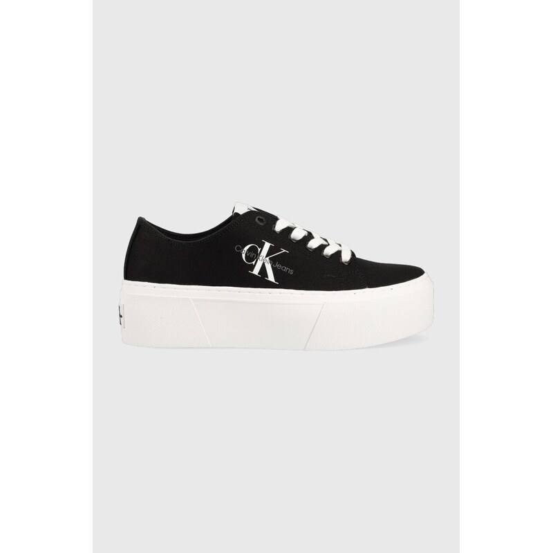 Tenisky Calvin Klein Jeans FLATFORM+ CUPSOLE LOW TXT 45277058