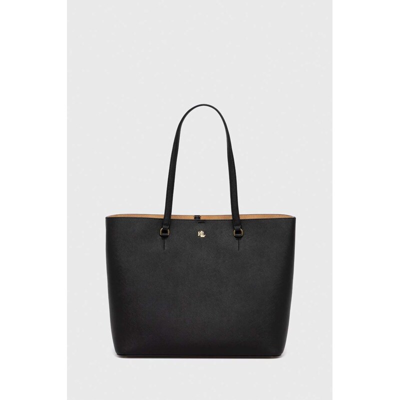 Kožená kabelka Lauren Ralph Lauren 49869221