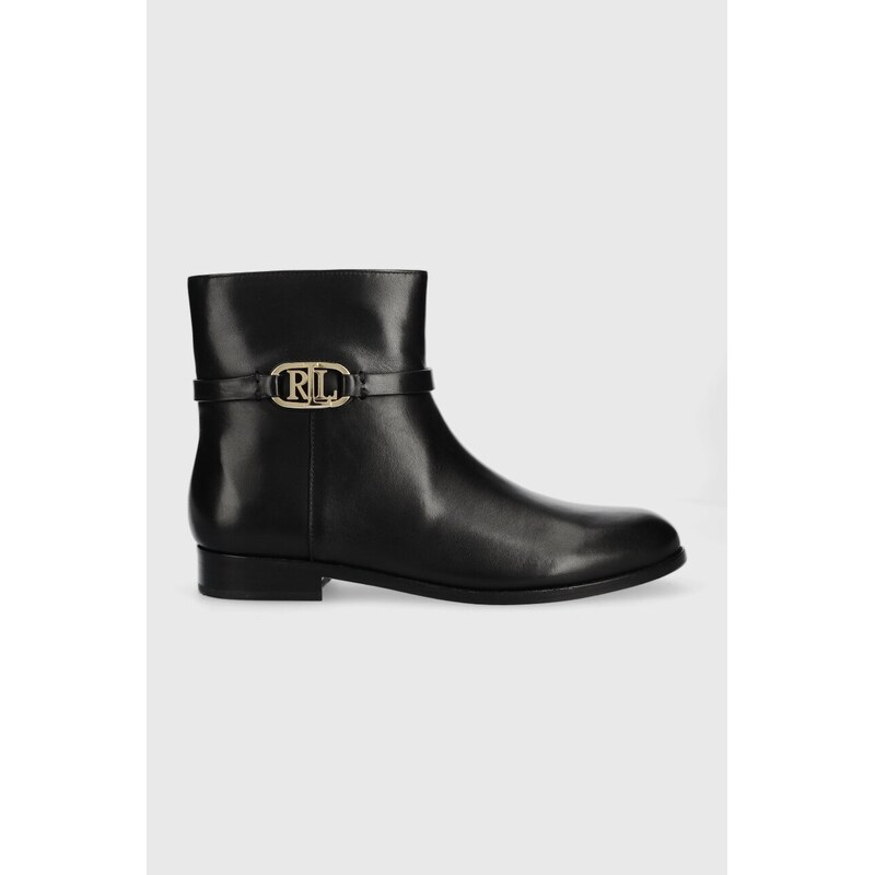 Kožené členkové topánky Lauren Ralph Lauren Briela 47568159