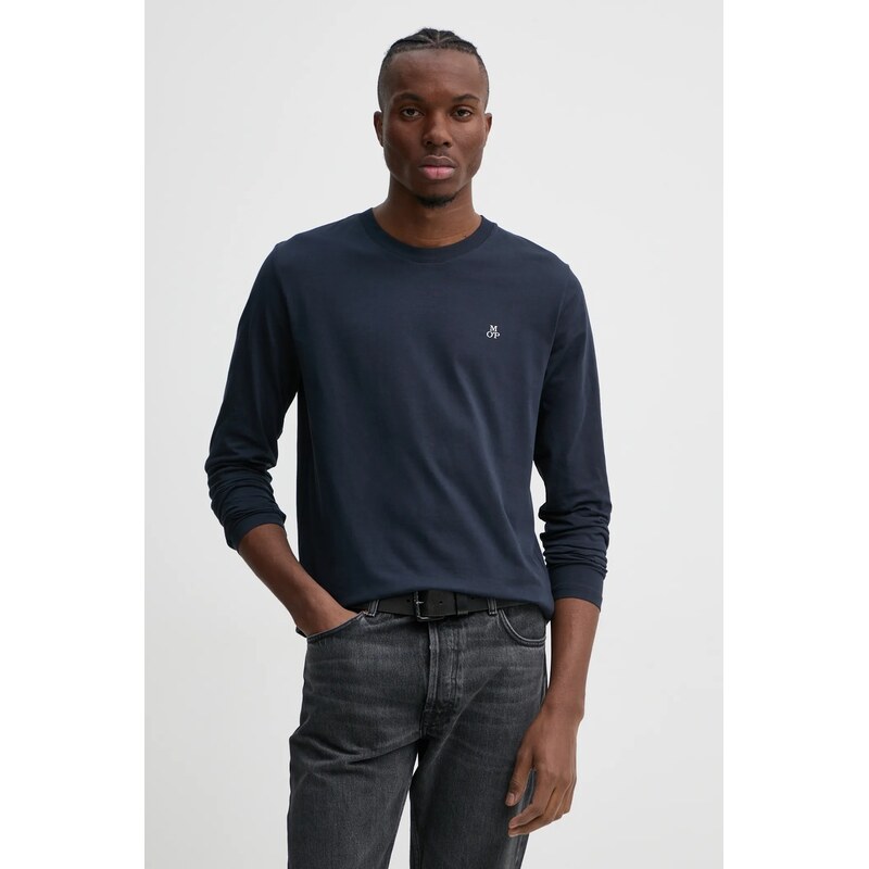 Bavlnené tričko s dlhým rukávom Marc OPolo 65345003