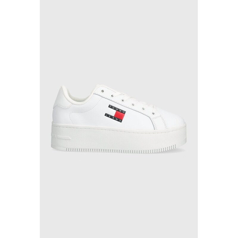 Kožené tenisky Tommy Jeans TJW FLATFORM ESS 46744752