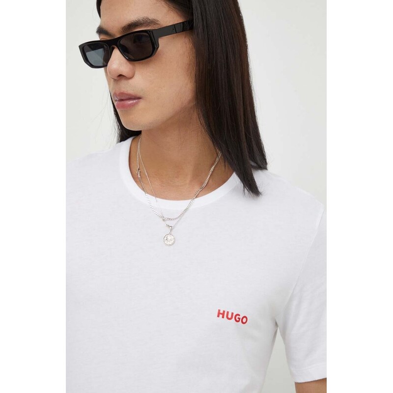 Bavlnené tričko HUGO 3-pak T-SHIRT RN TRIPLET P 47877617