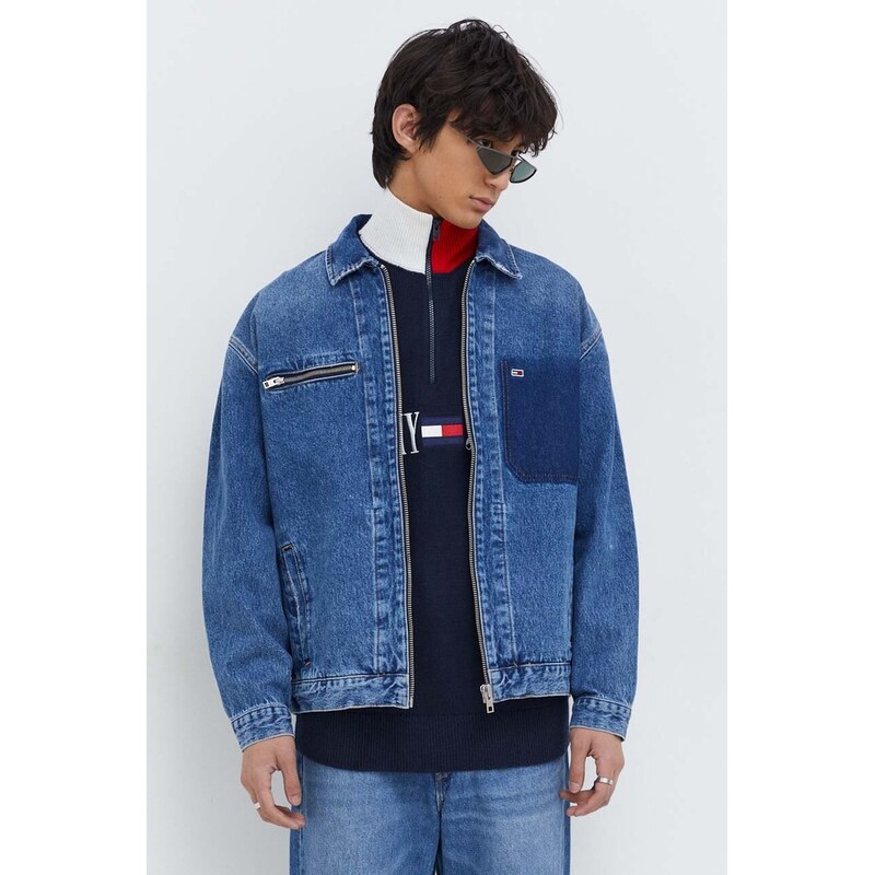 Bavlnená rifľová bunda Tommy Jeans 47958372
