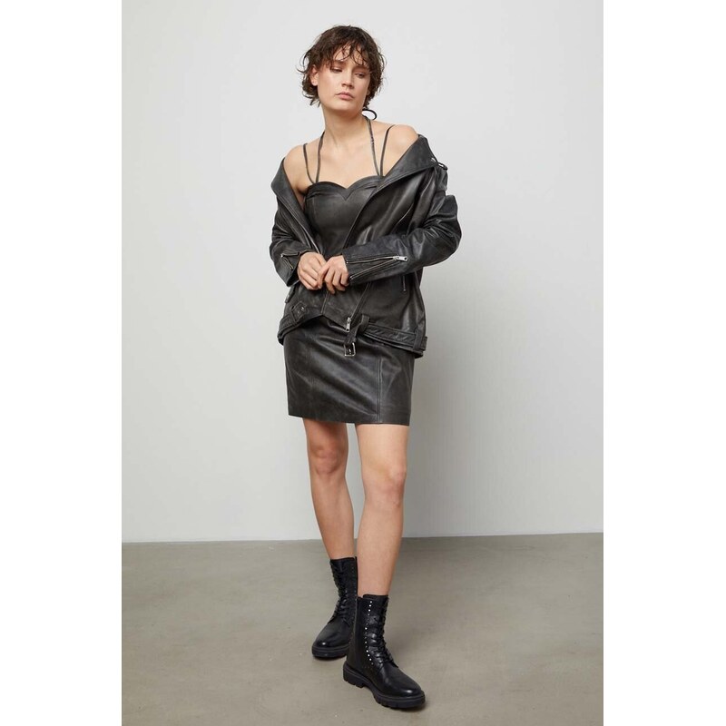 Kožené šaty Answear.LAB 54655999