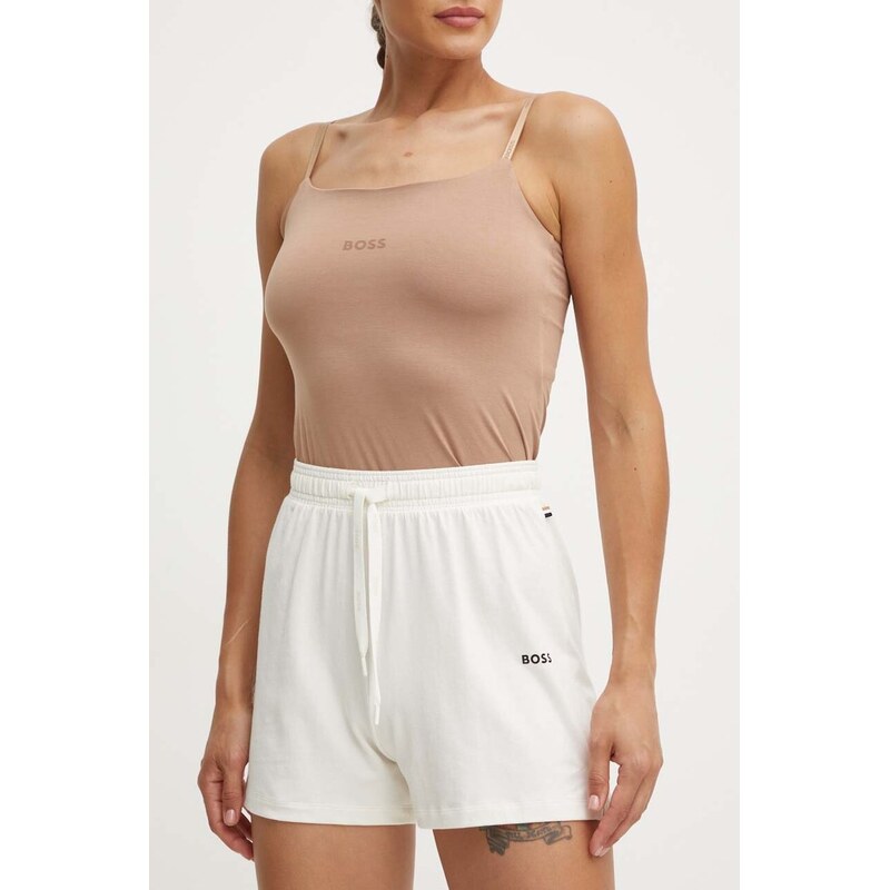 BOSS teplákové šortky dámske bavlnené s elastanom CI_Shorts CW 57669241
