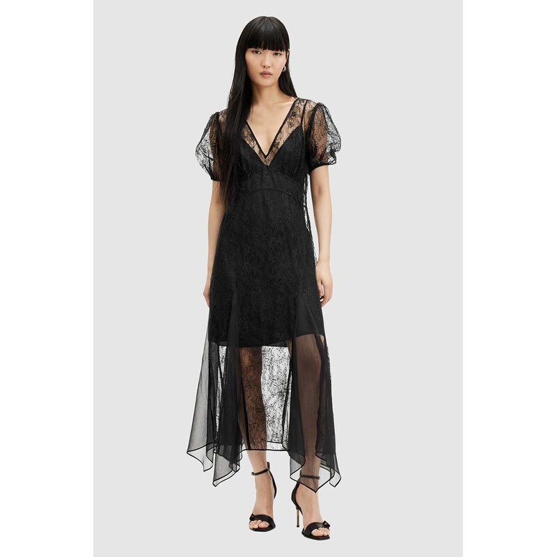 Šaty AllSaints RAYNA LACE DRESS 63995757