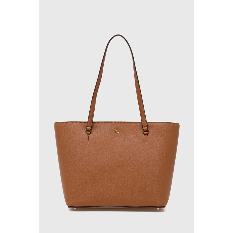 Lauren Ralph Lauren kabelka typu shopper dámska kožená 53973086