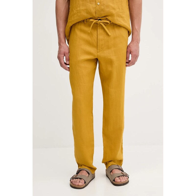 Ľanové nohavice United Colors of Benetton 64123275